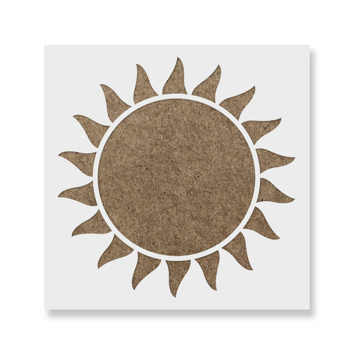 Sun stencil durable - sun, &