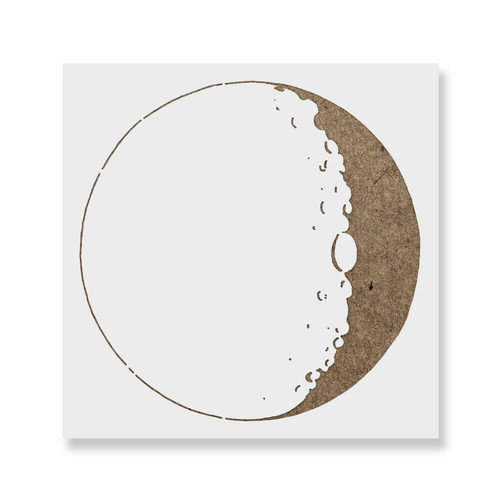 Moon stencil durable - -, &